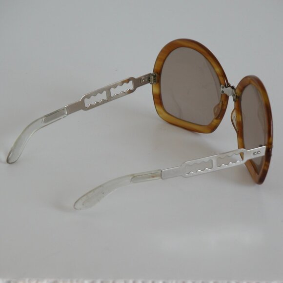 Vintage 1960\'s Brevettato Baruffaldi Tortoise Sunglasses Italy Frames